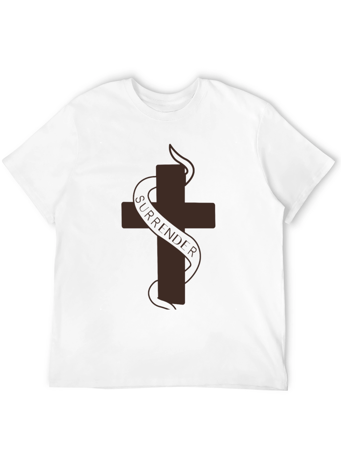Surrender Cross Graphic T-Shirt - Soft Cotton Tee