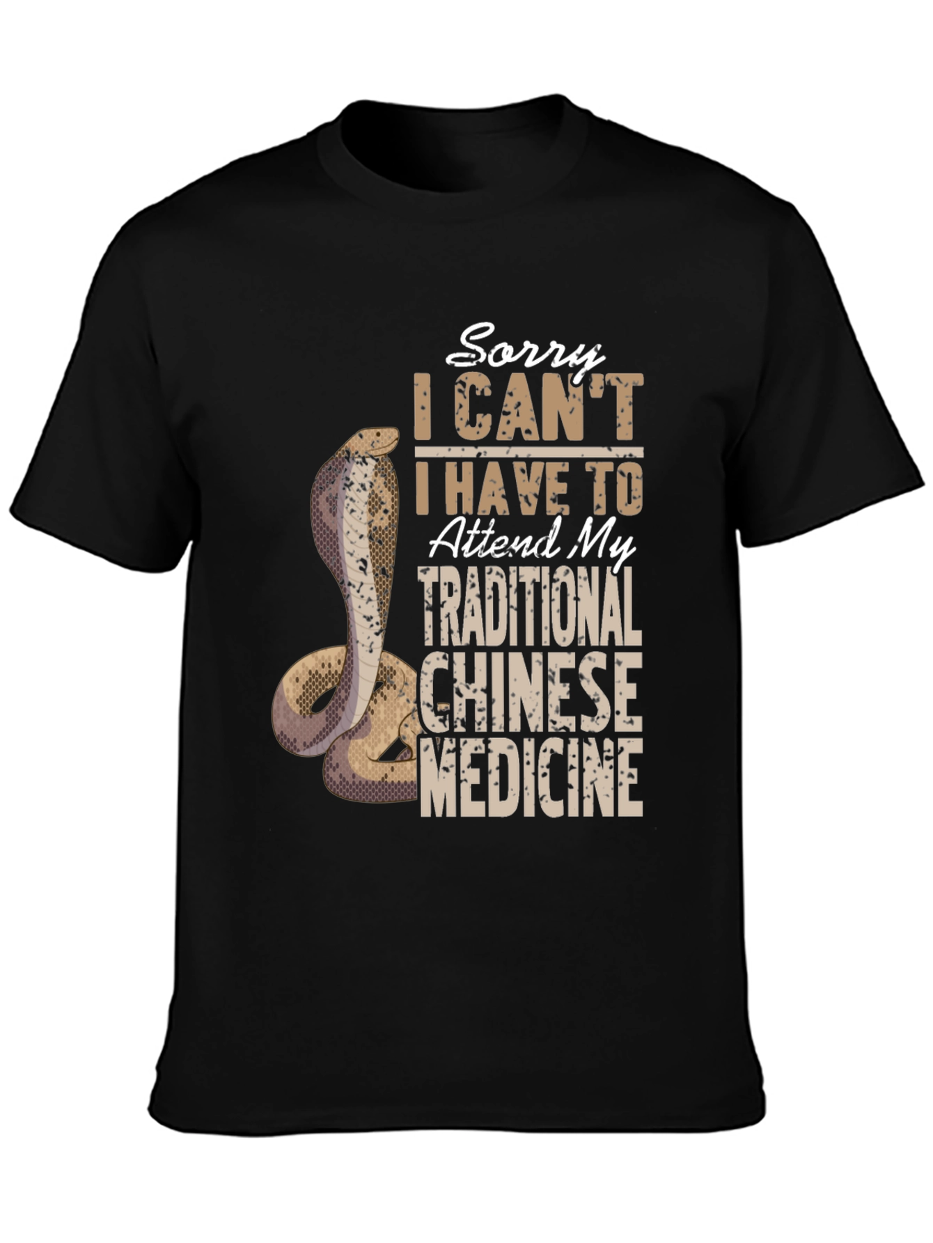 Traditional Chinese Medicine Cobra T-Shirt