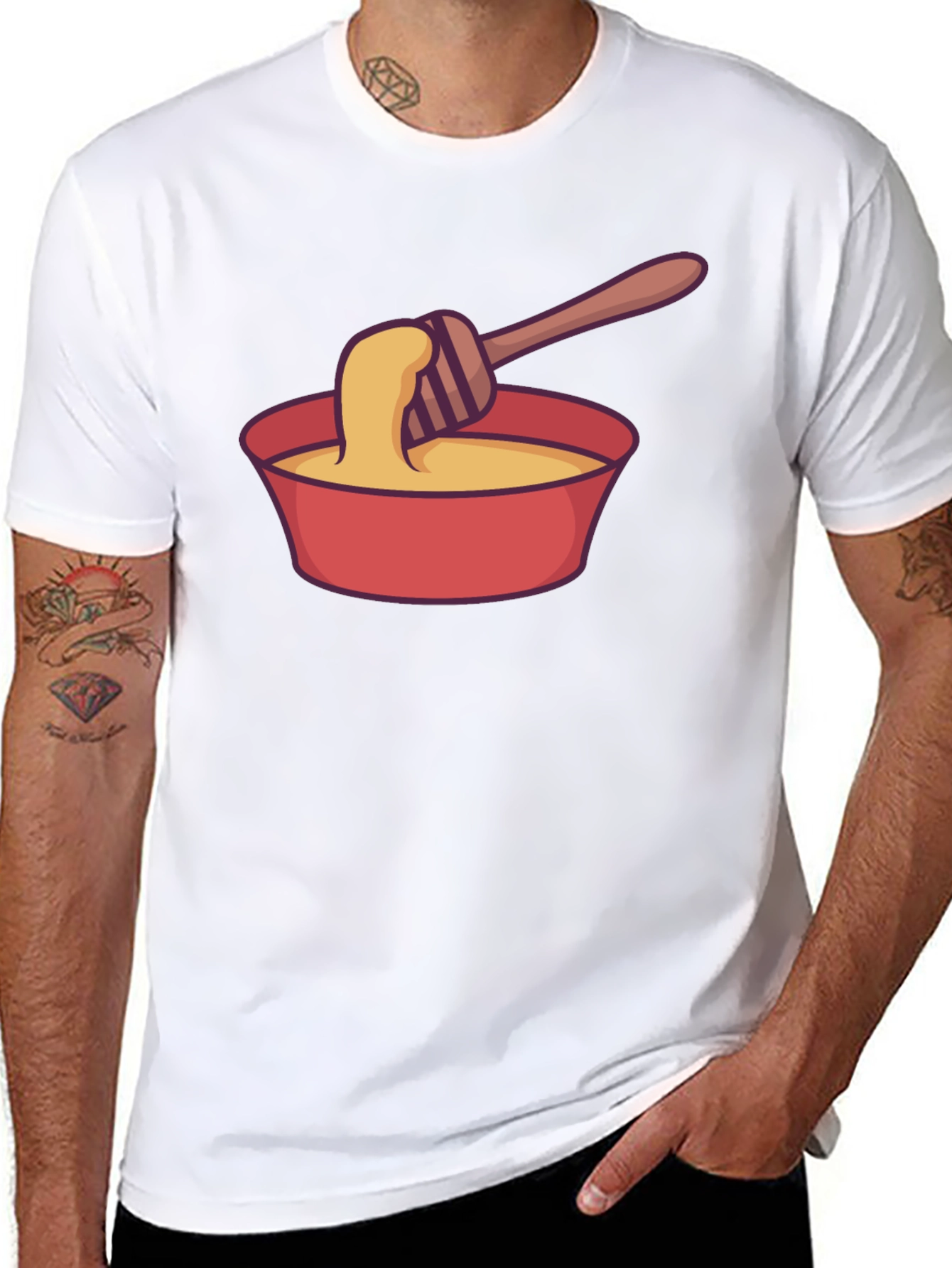 Honey Bowl Graphic Tee - Sweet & Stylish!