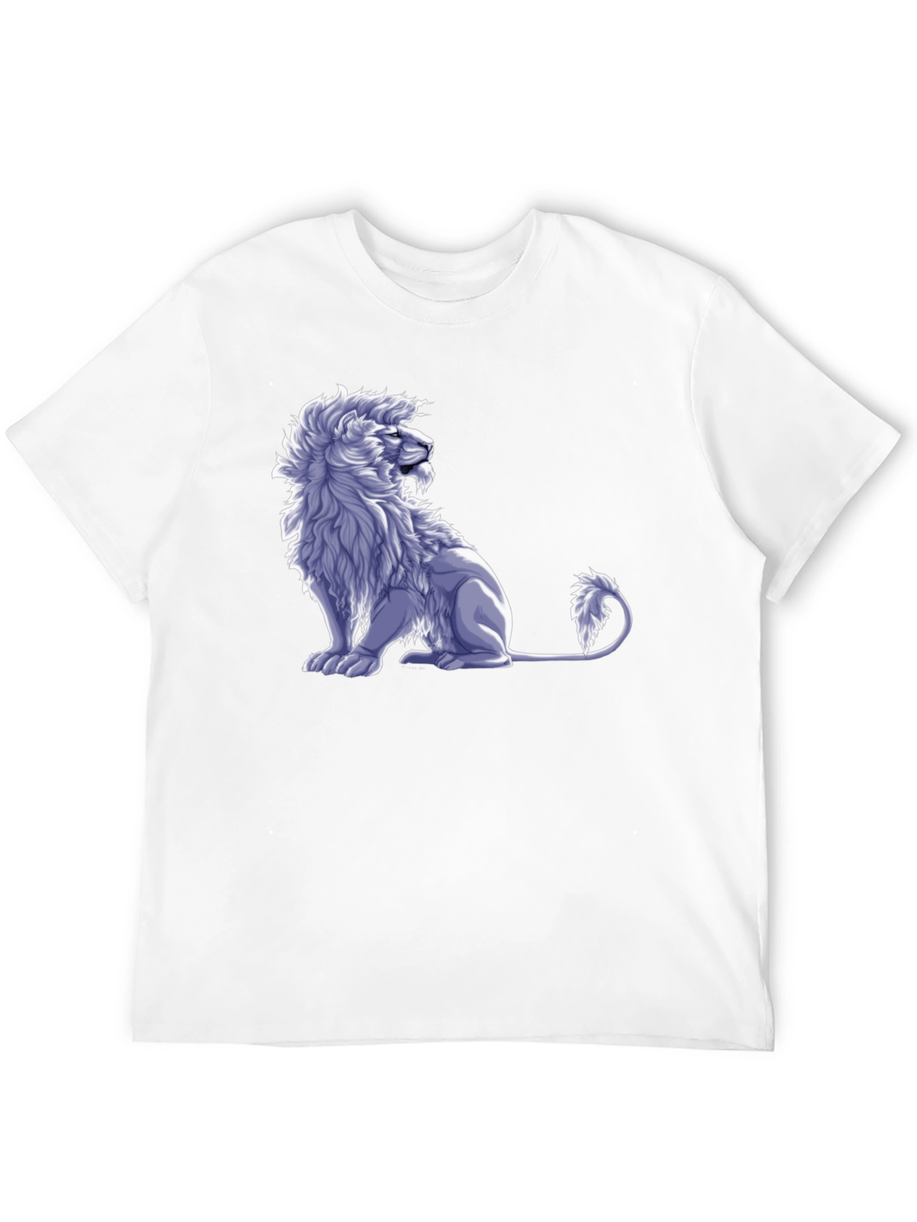 Lion Graphic Tee - Black Cotton Blend