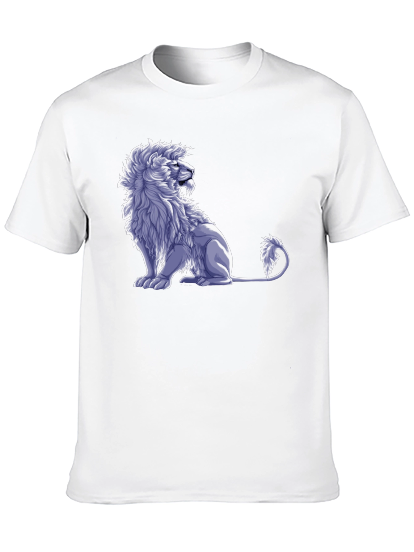 Lion Graphic Tee - Black Cotton Blend