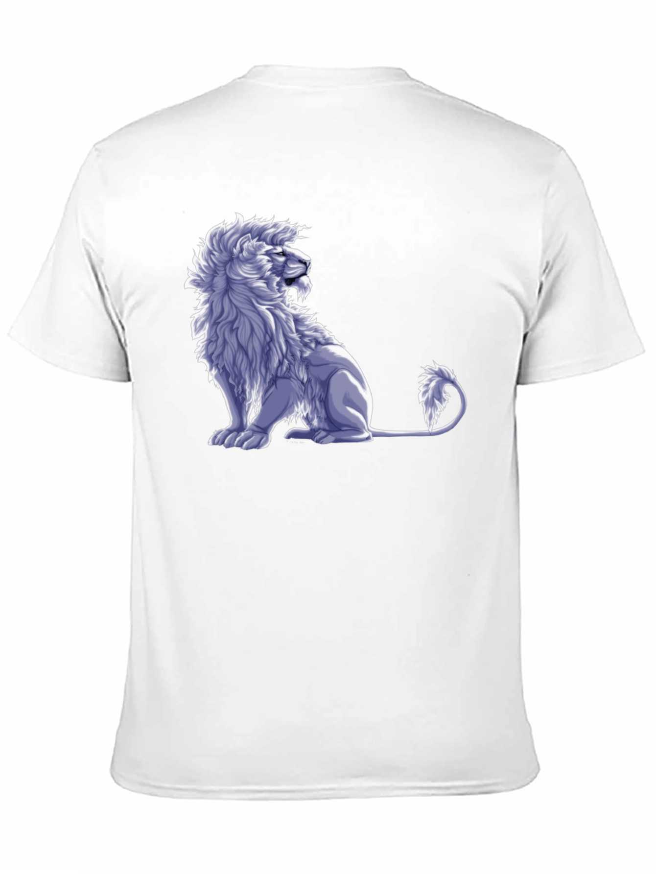 Lion Graphic Tee - Black Cotton Blend