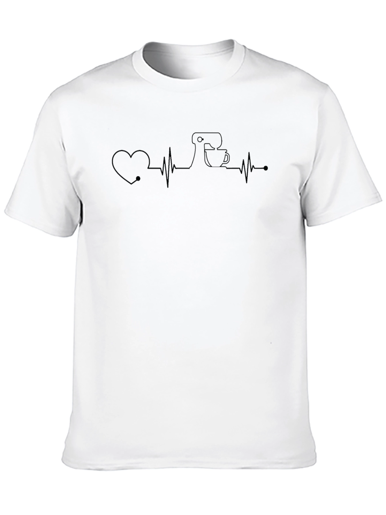 Baker Heartbeat T-Shirt - Culinary Love!