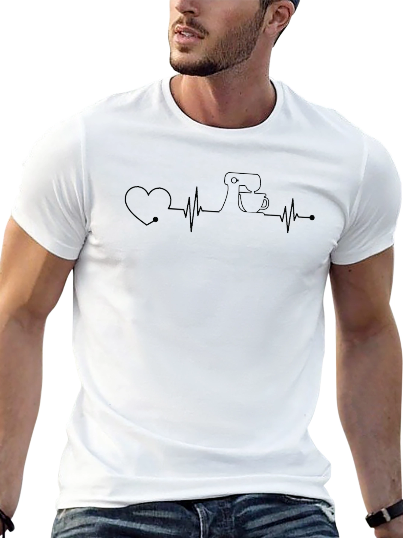 Baker Heartbeat T-Shirt - Culinary Love!