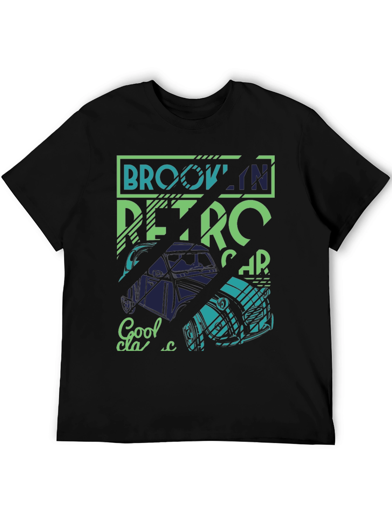 Brooklyn Retro Car Graphic Tee - Classic Style