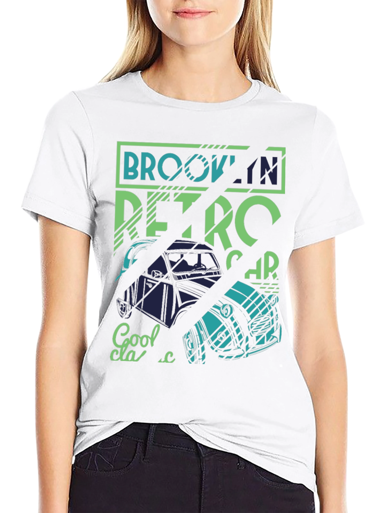 Brooklyn Retro Car Graphic Tee - Classic Style