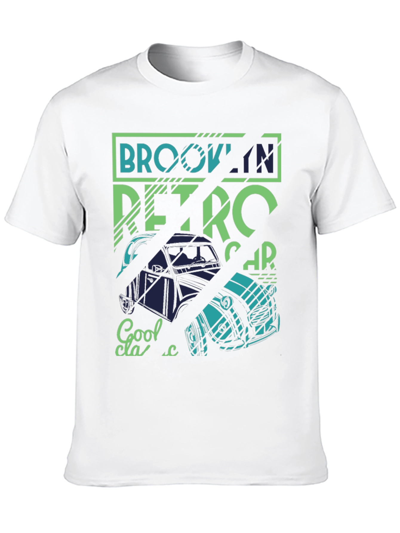 Brooklyn Retro Car Graphic Tee - Classic Style
