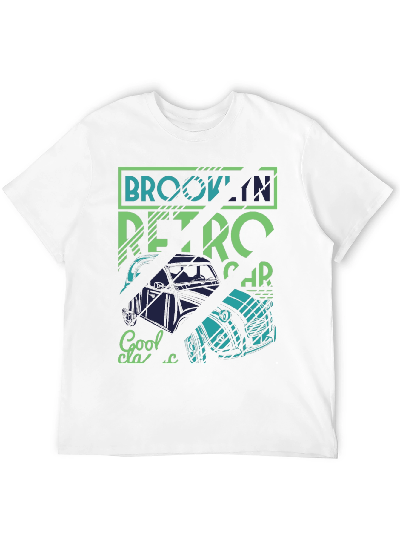 Brooklyn Retro Car Graphic Tee - Classic Style