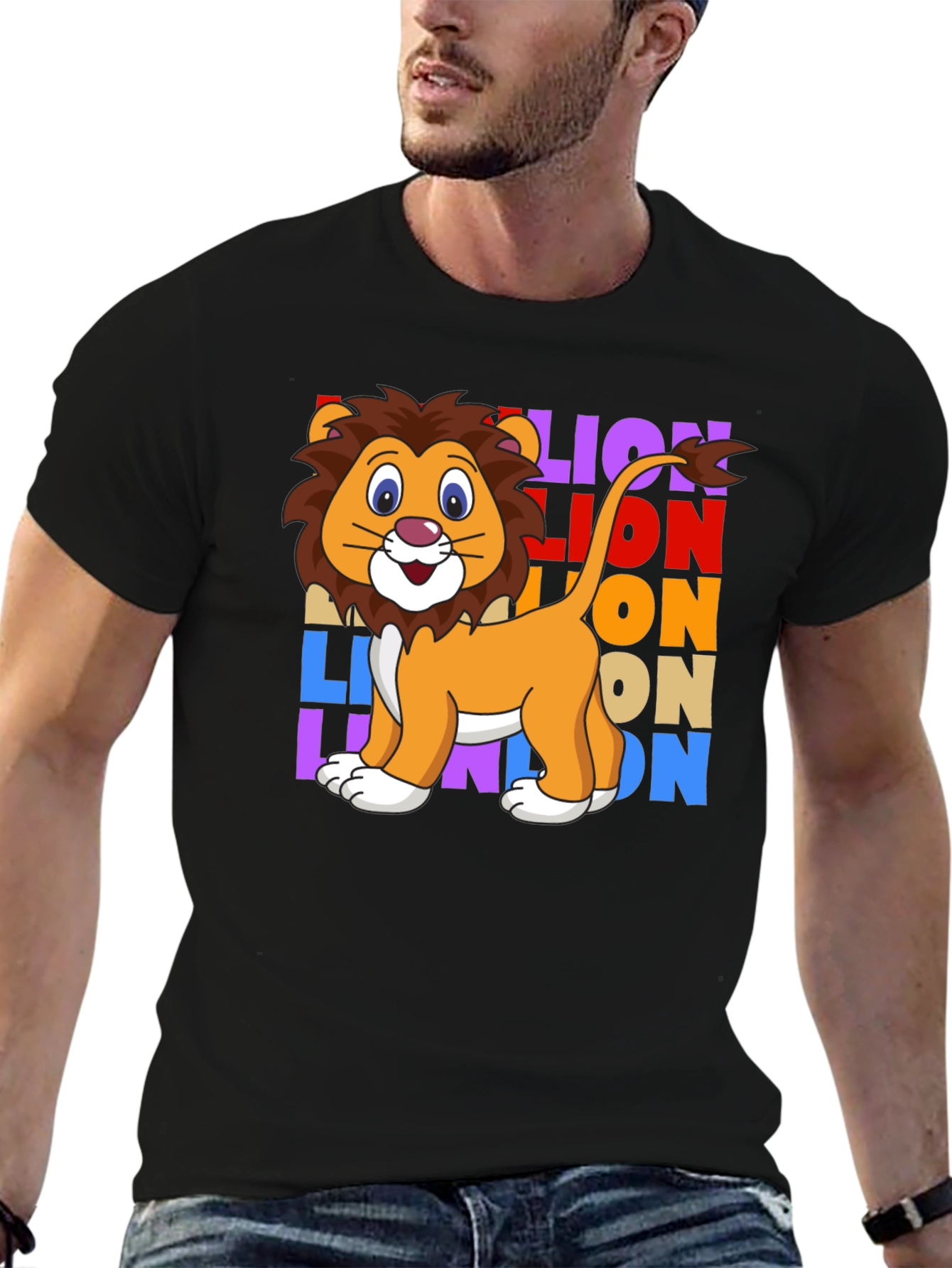 Lion Pop Art Graphic T-Shirt