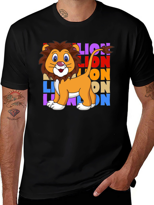 Lion Pop Art Graphic T-Shirt
