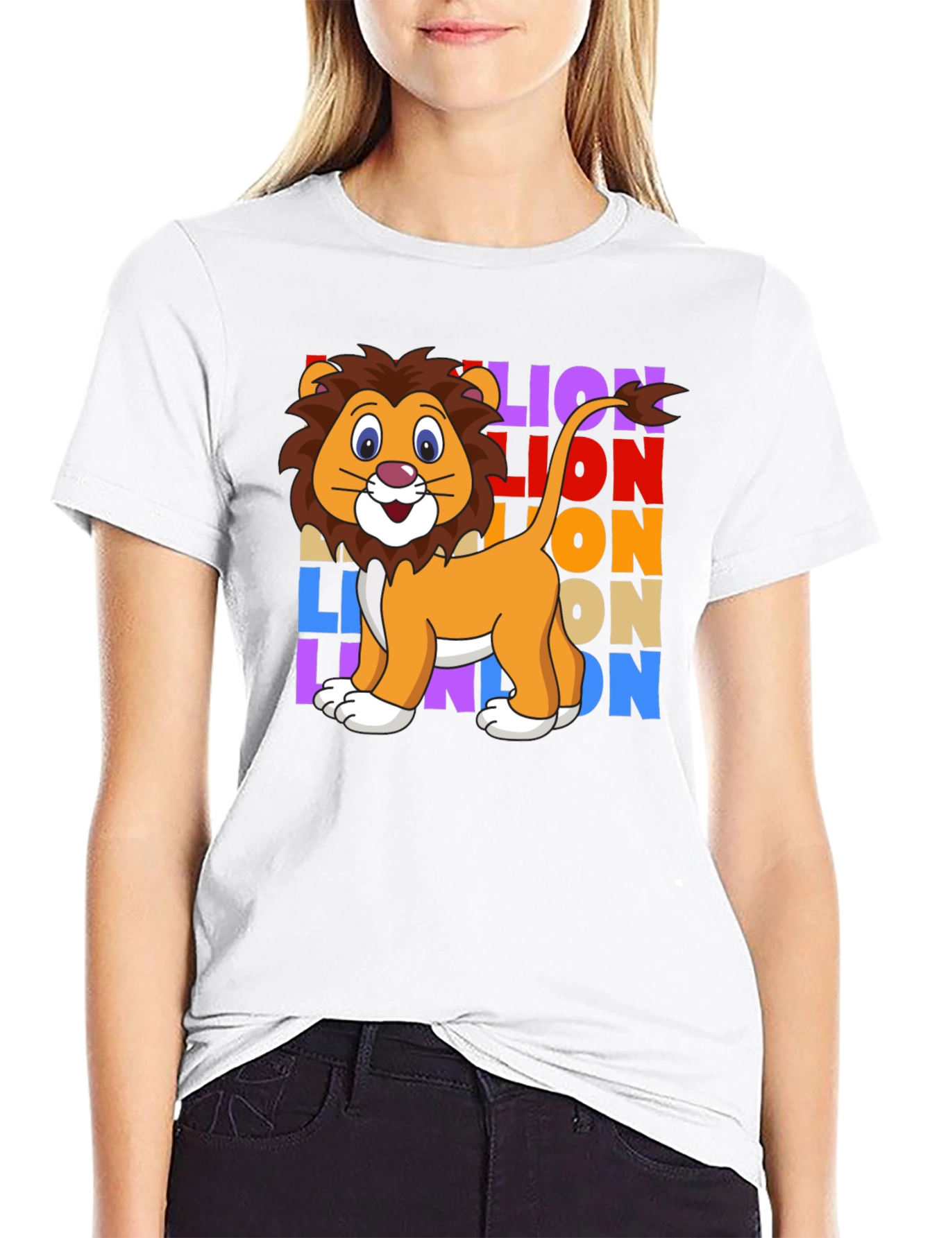 Lion Pop Art Graphic T-Shirt