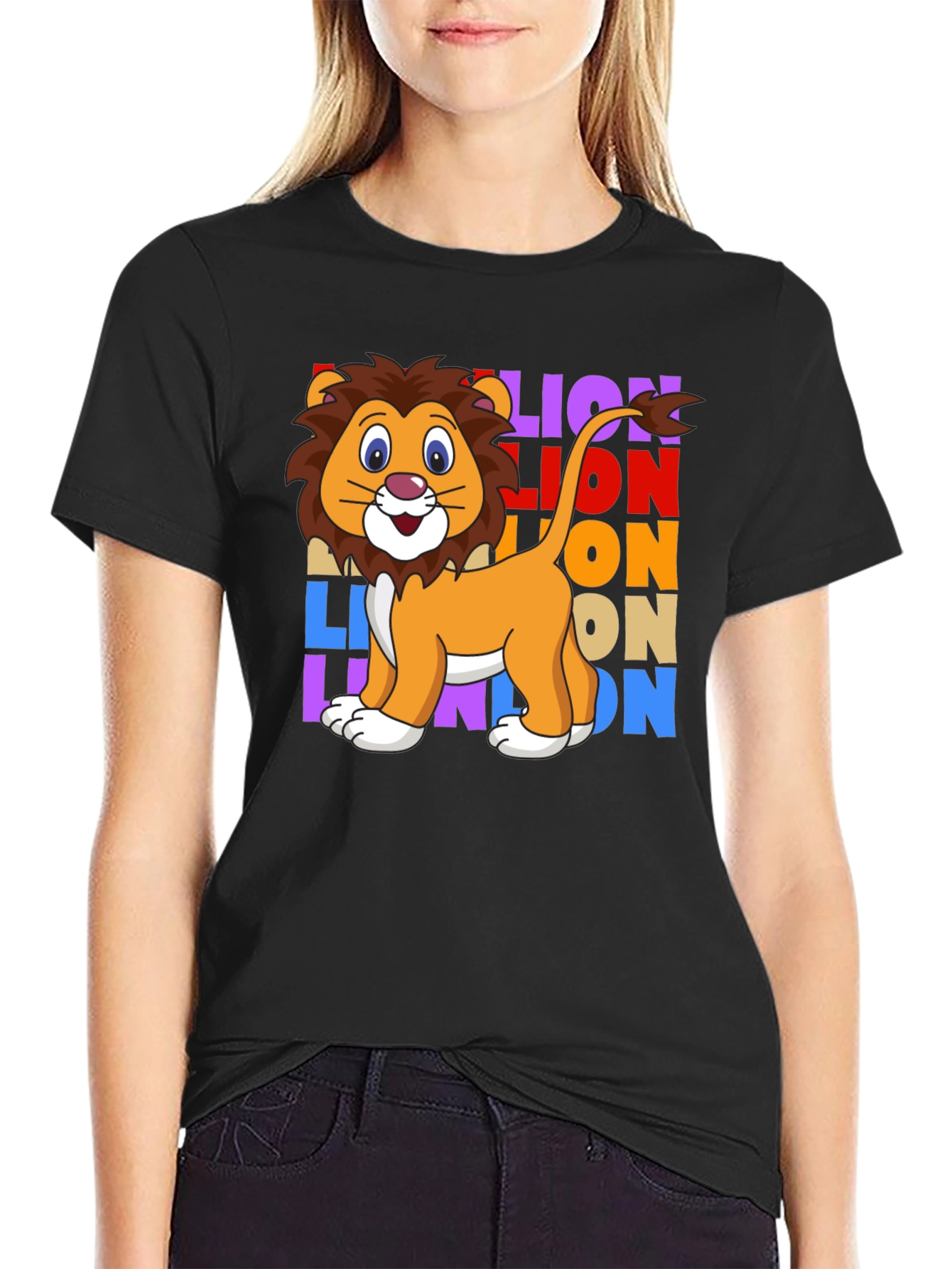 Lion Pop Art Graphic T-Shirt