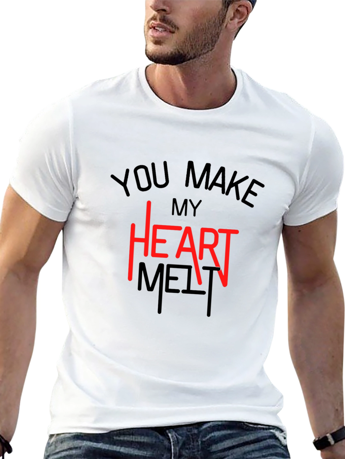 Heart Melt T-Shirt - Valentines Day Tee