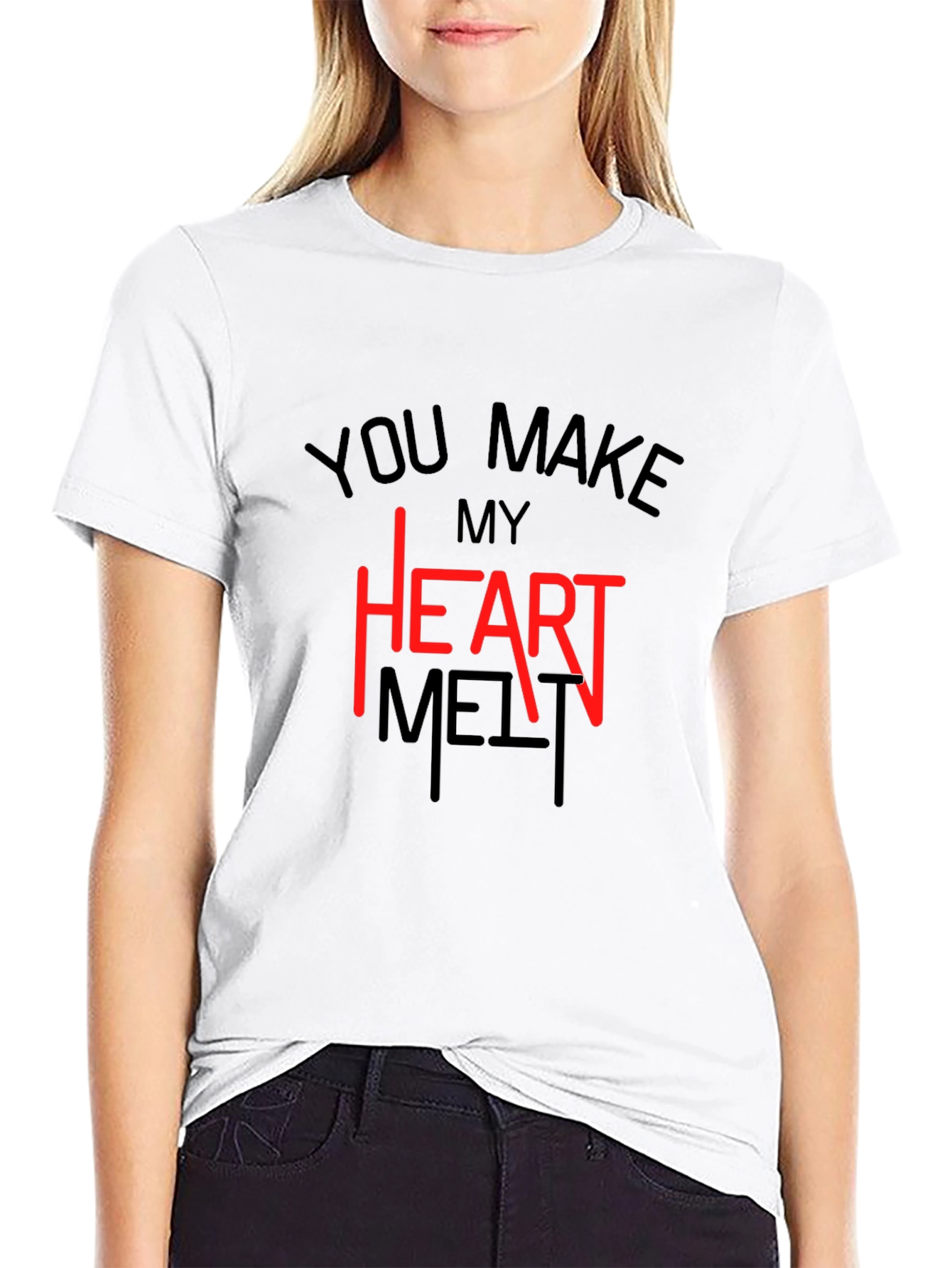Heart Melt T-Shirt - Valentines Day Tee