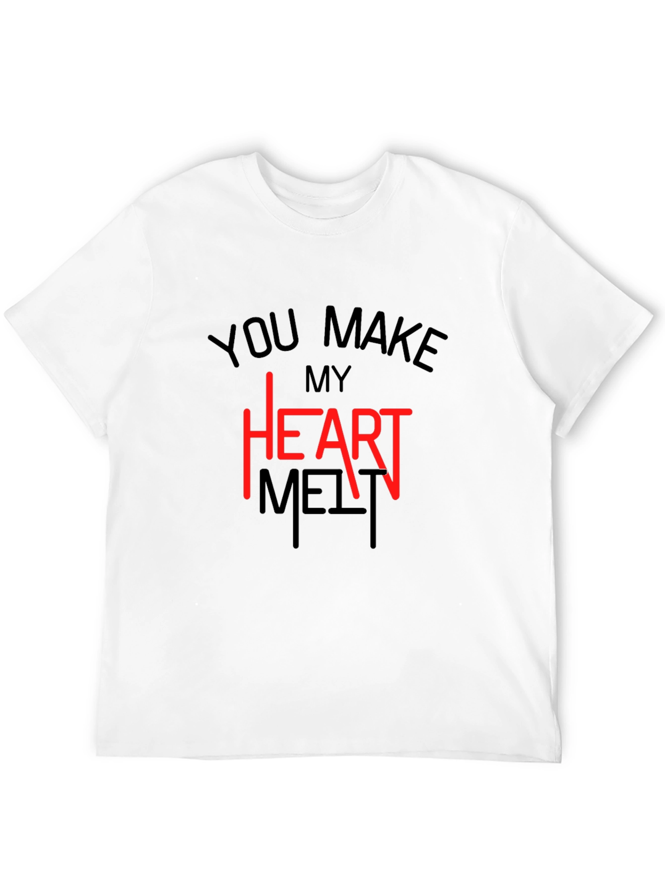 Heart Melt T-Shirt - Valentines Day Tee