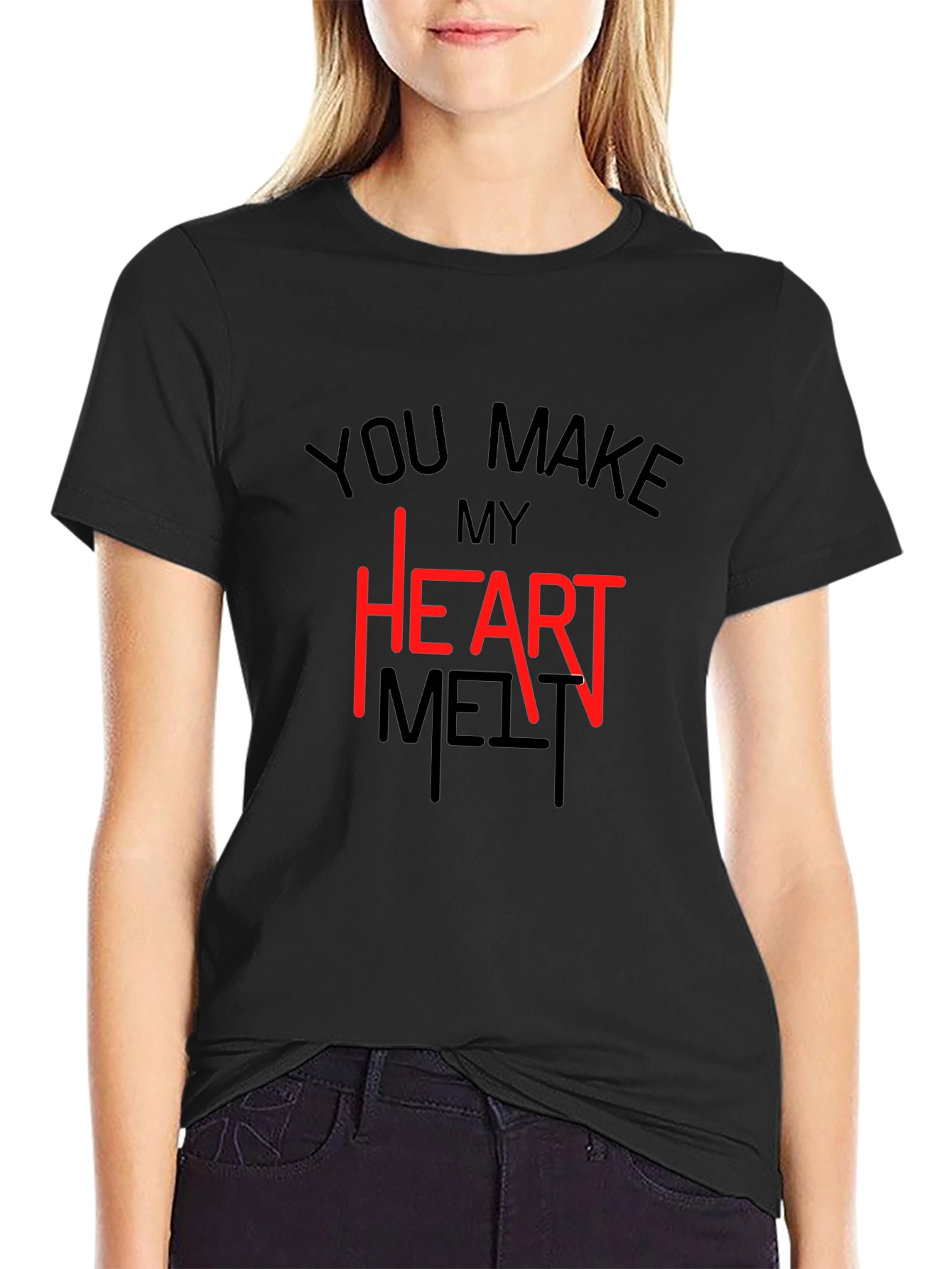 Heart Melt T-Shirt - Valentines Day Tee