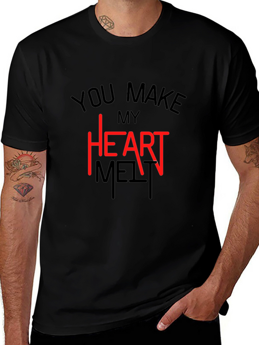 Heart Melt T-Shirt - Valentines Day Tee