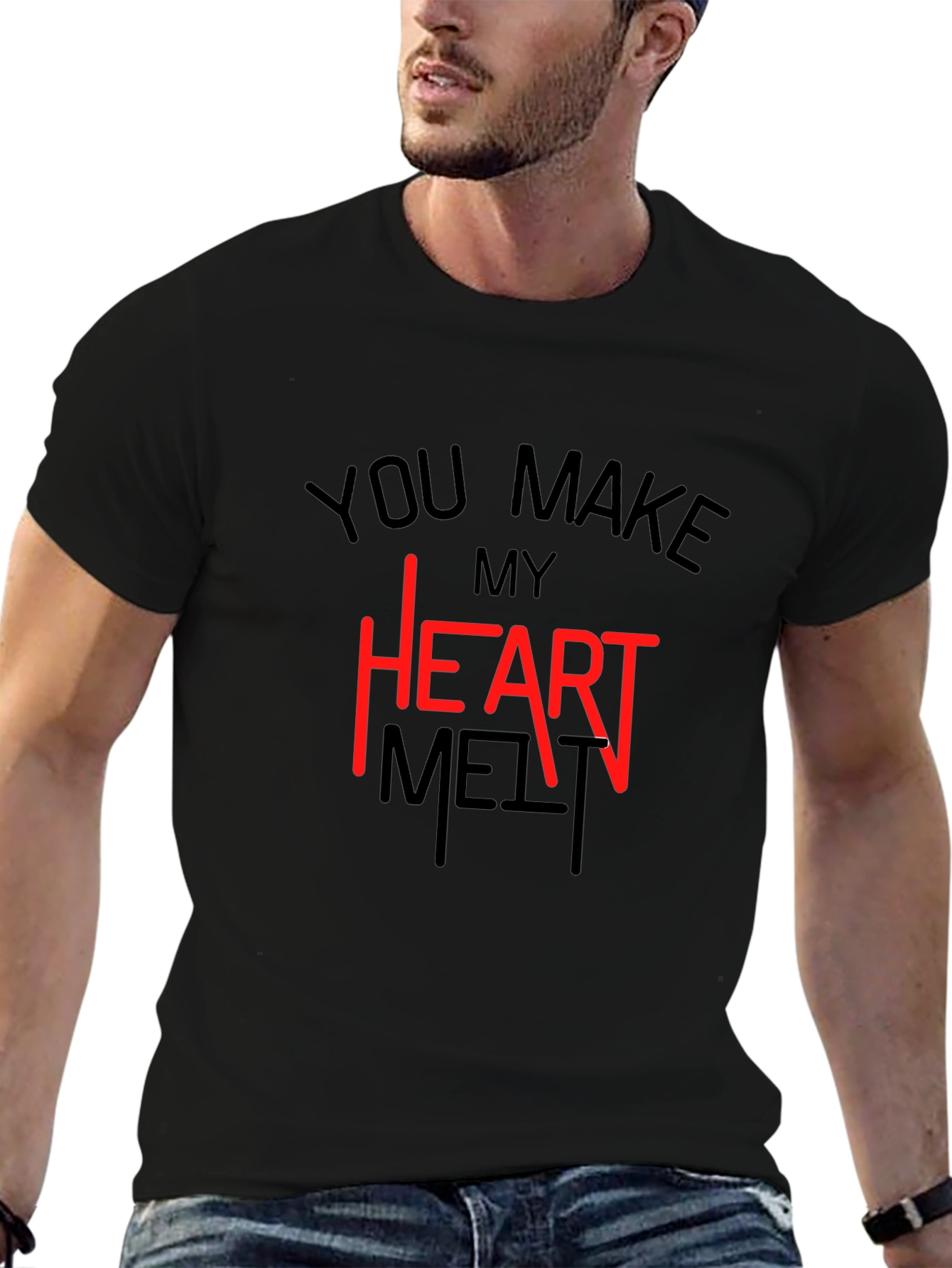 Heart Melt T-Shirt - Valentines Day Tee