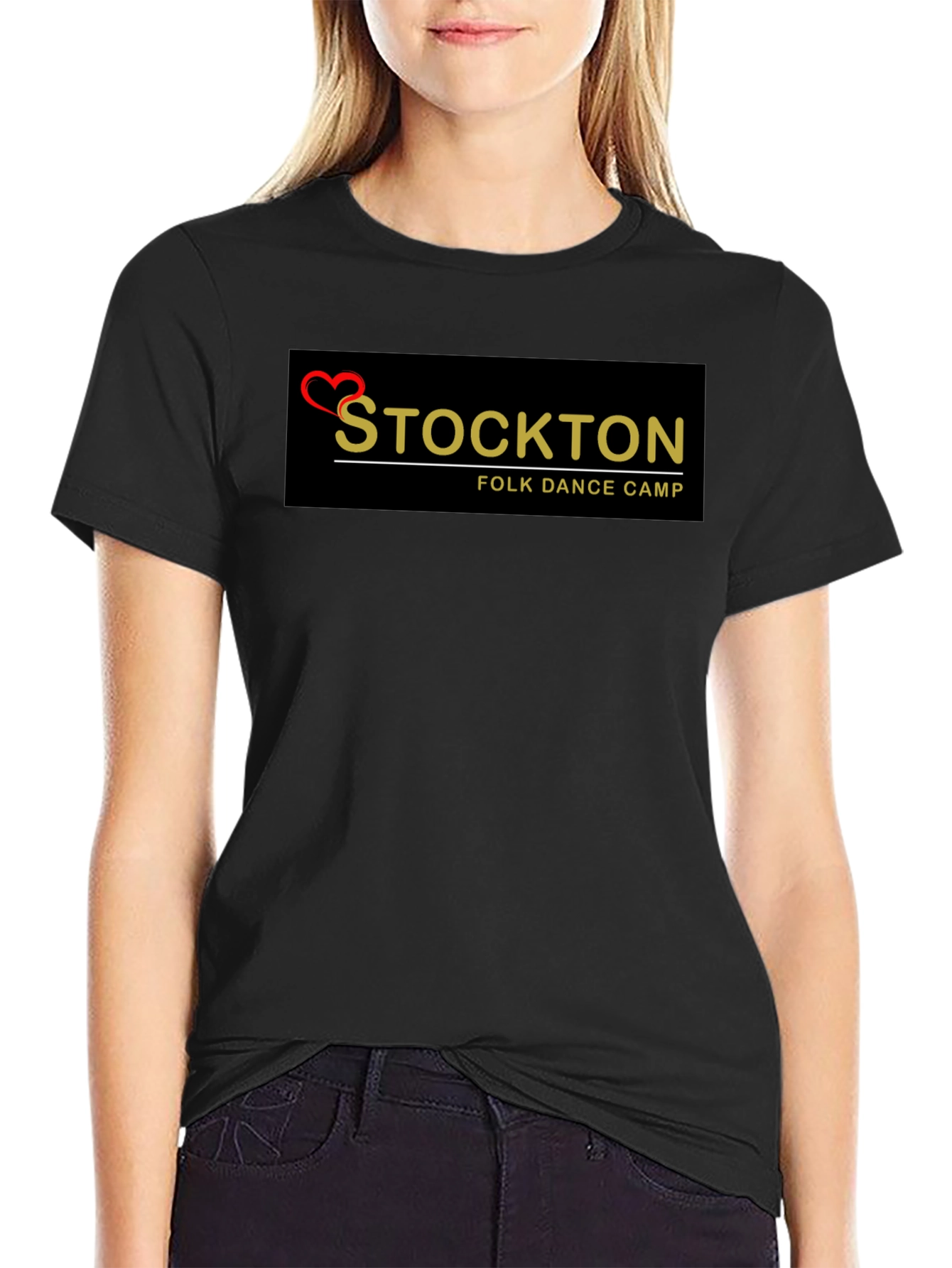 Stockton Folk Dance Camp Black T-Shirt