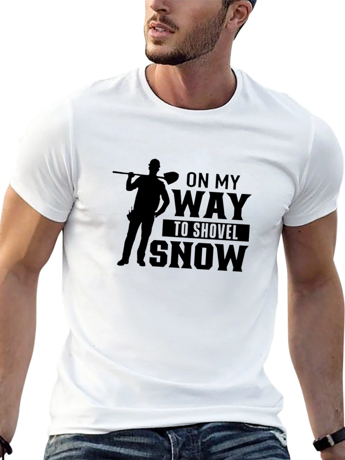 On My Way to Shovel Snow Graphic Tee