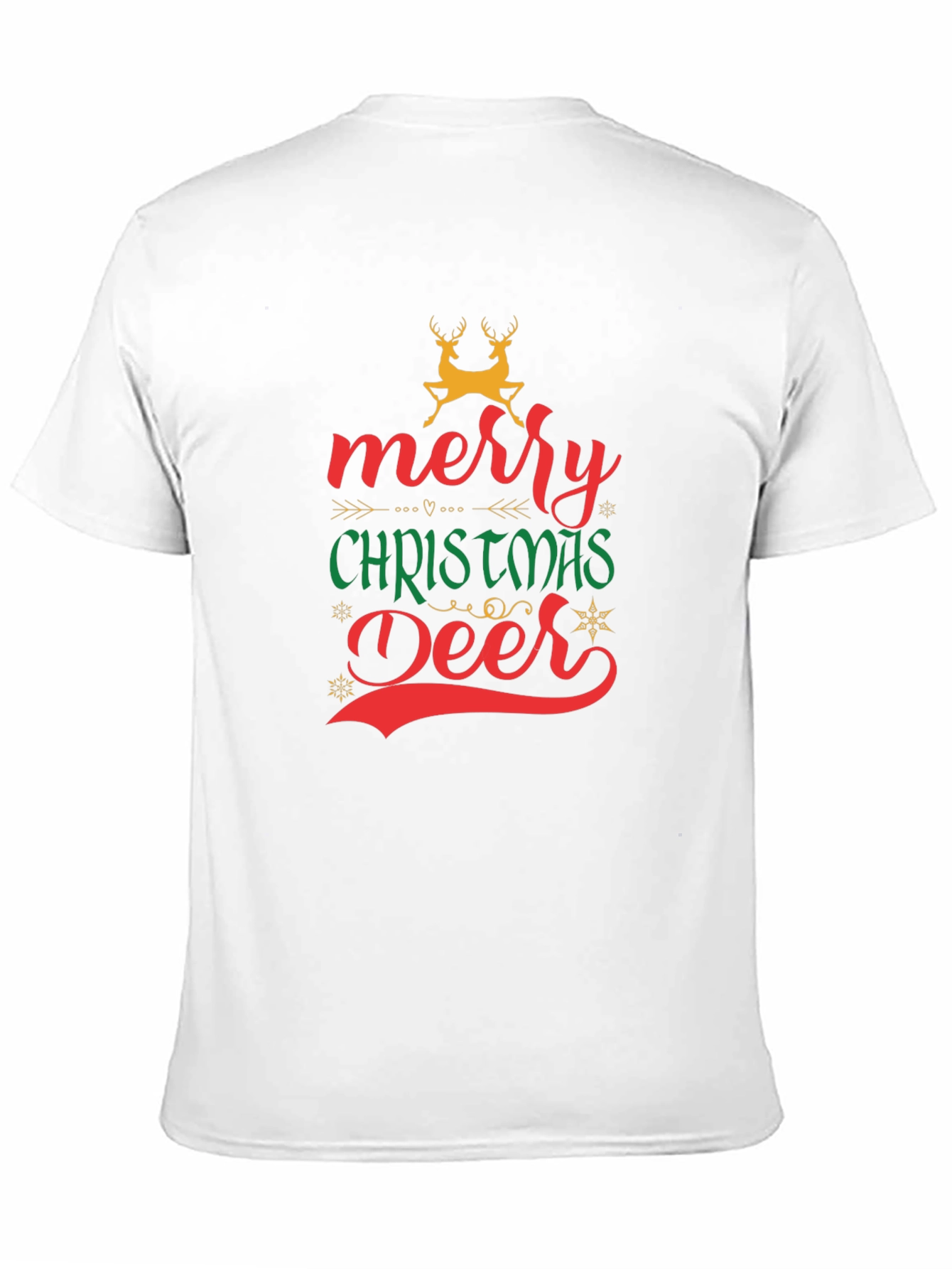 Merry Christmas Deer Graphic T-Shirt