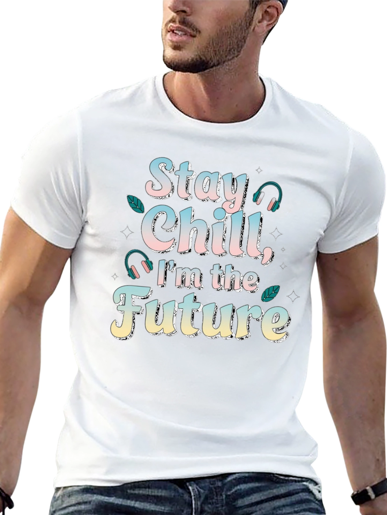 Stay Chill Im The Future T-Shirt Cool Design