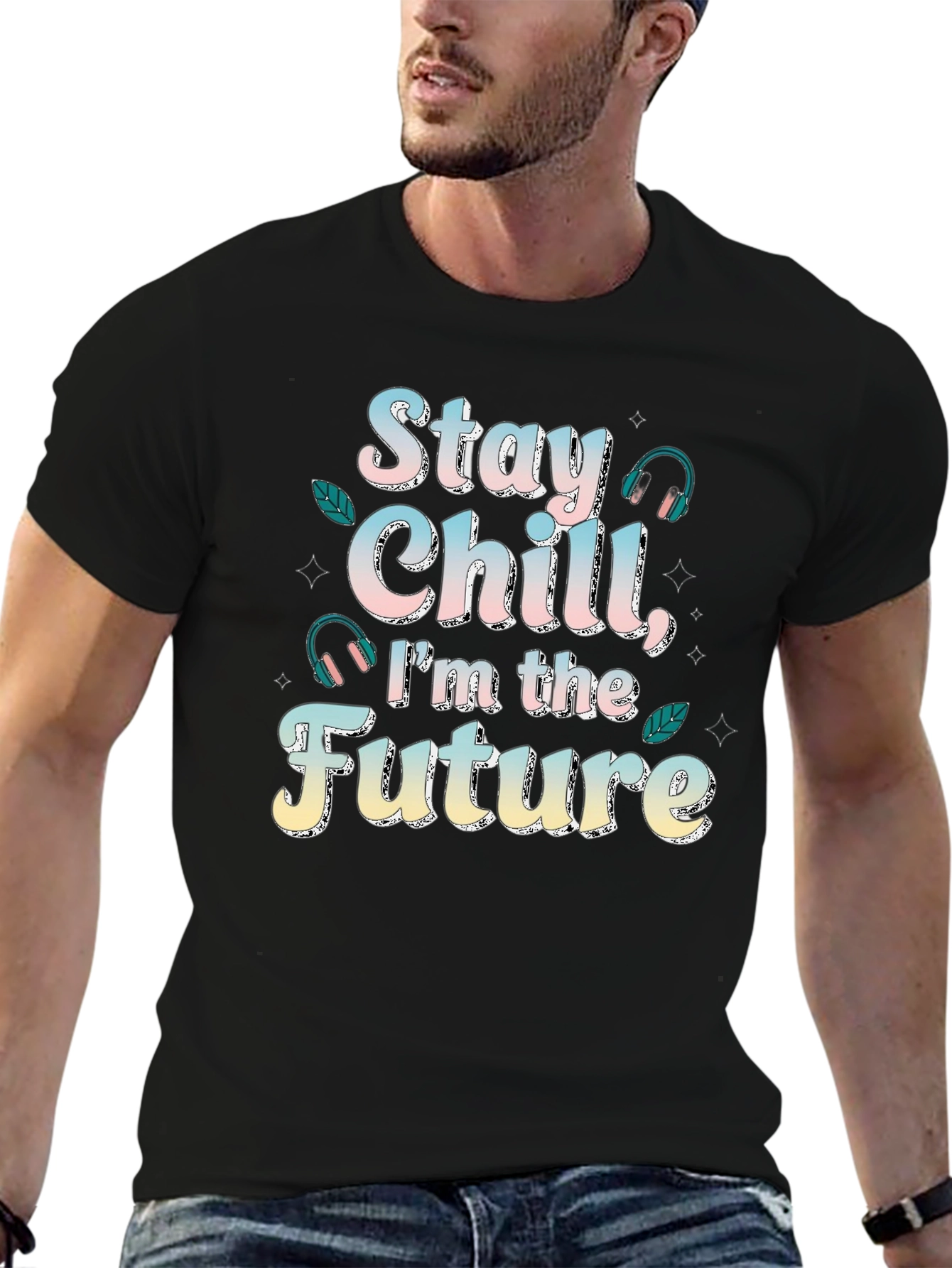 Stay Chill Im The Future T-Shirt Cool Design