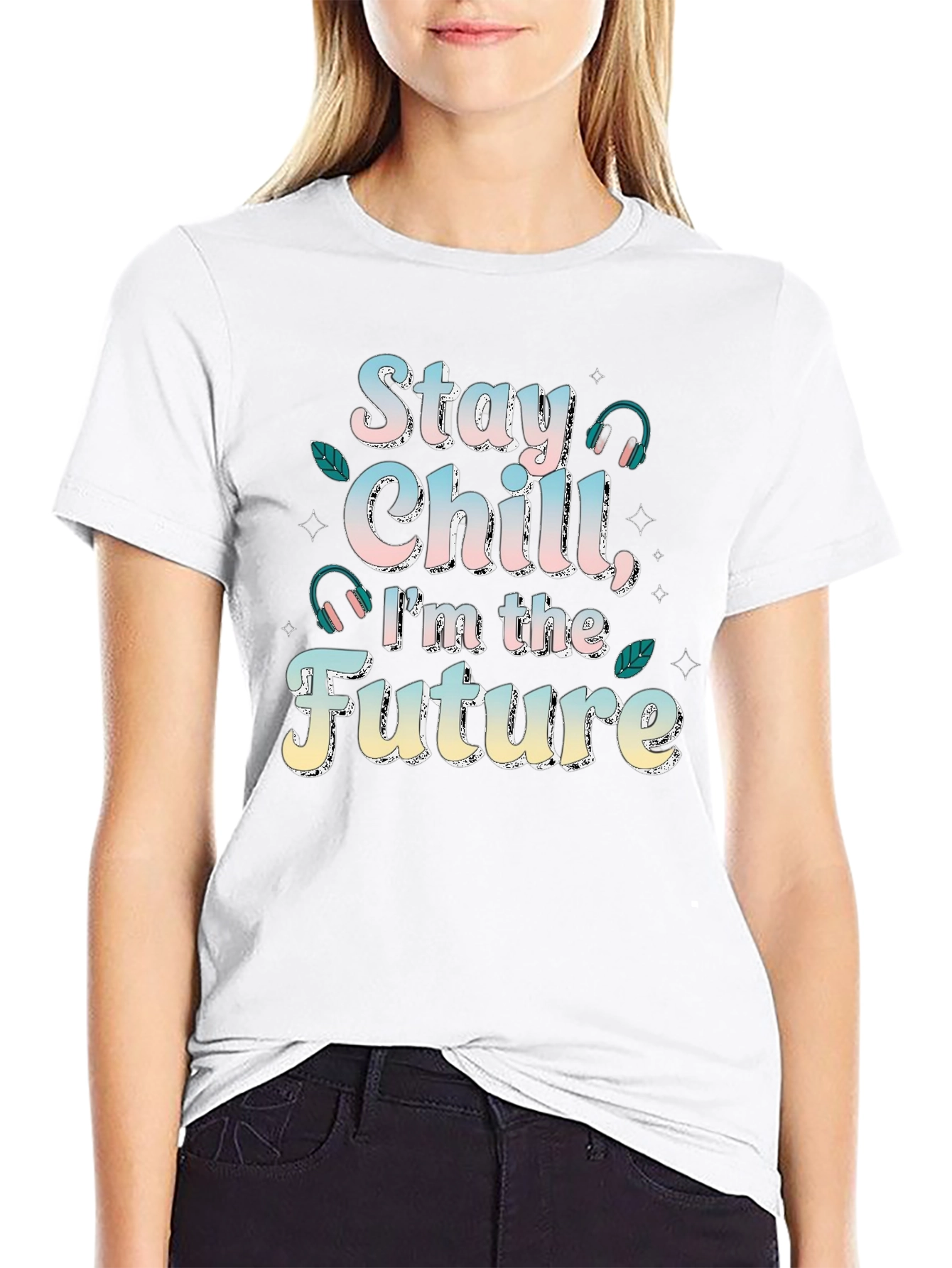 Stay Chill Im The Future T-Shirt Cool Design