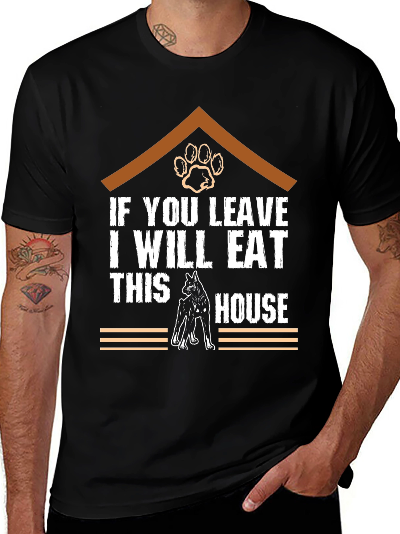 Funny Dog T-Shirt - Eat This House