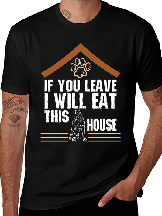 Funny Dog T-Shirt - Eat This House