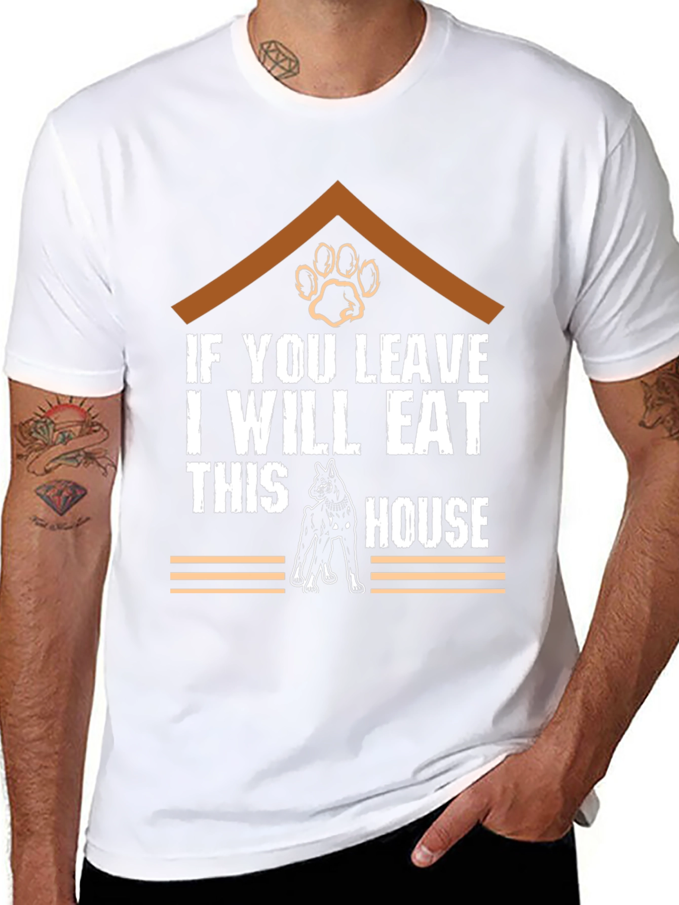 Funny Dog T-Shirt - Eat This House