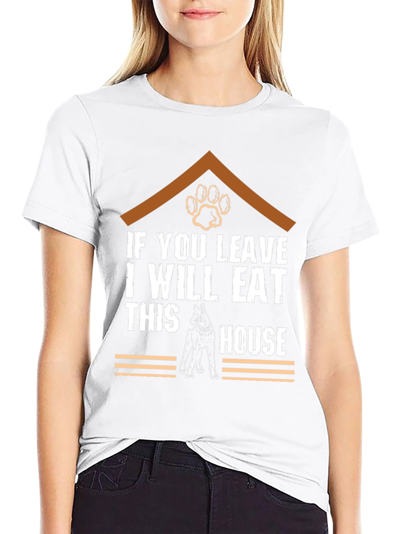 Funny Dog T-Shirt - Eat This House