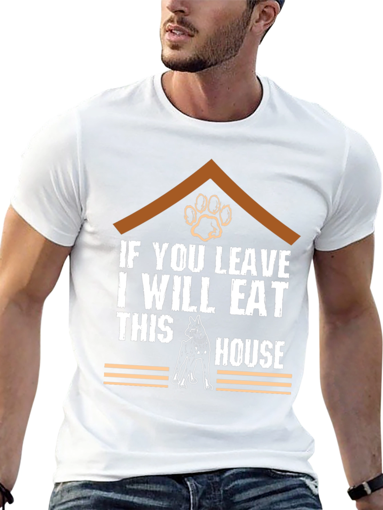 Funny Dog T-Shirt - Eat This House