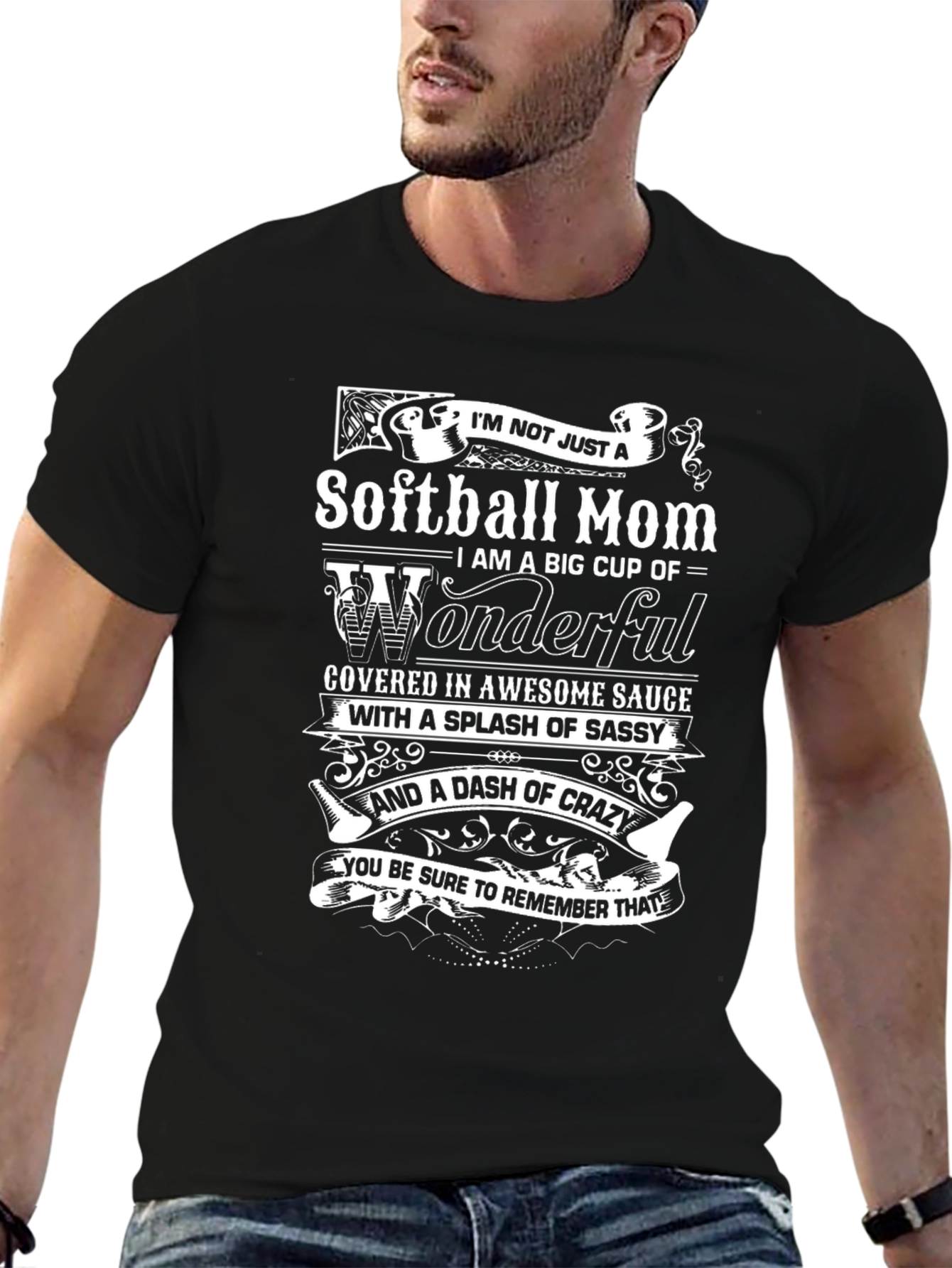 Softball Mom Tee - Wonderful Sassy Crazy!