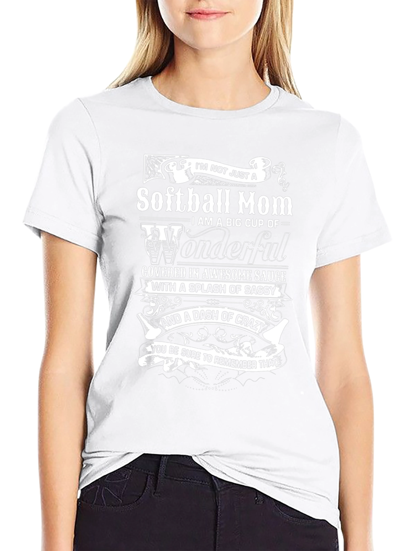 Softball Mom Tee - Wonderful Sassy Crazy!