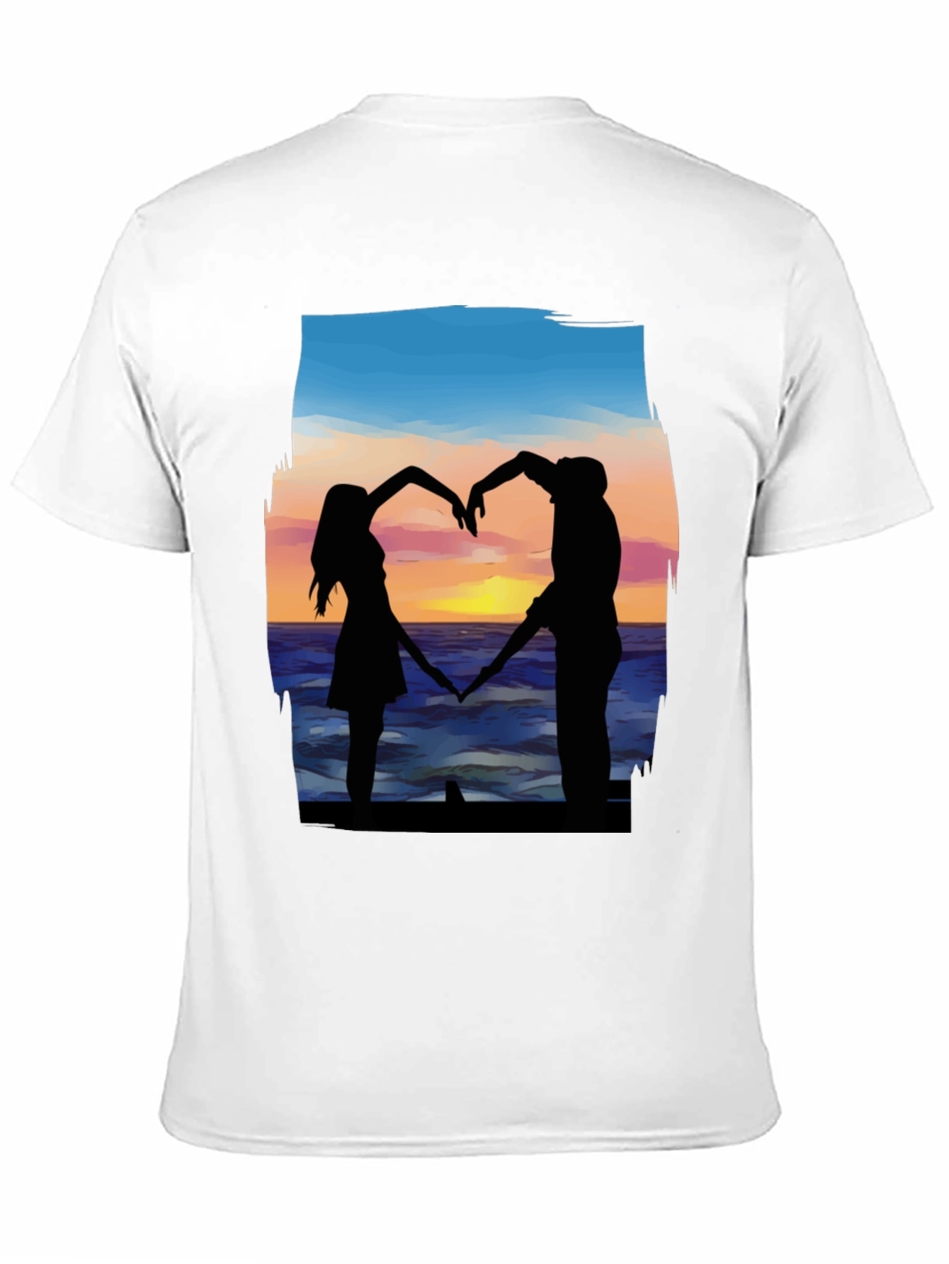 Romantic Couple Silhouette T-Shirt