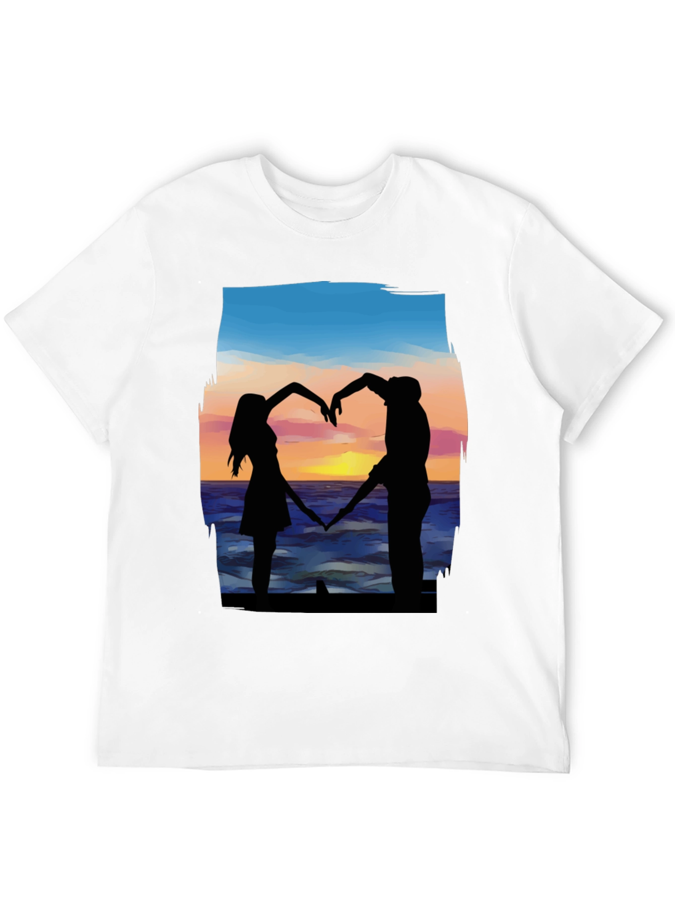 Romantic Couple Silhouette T-Shirt