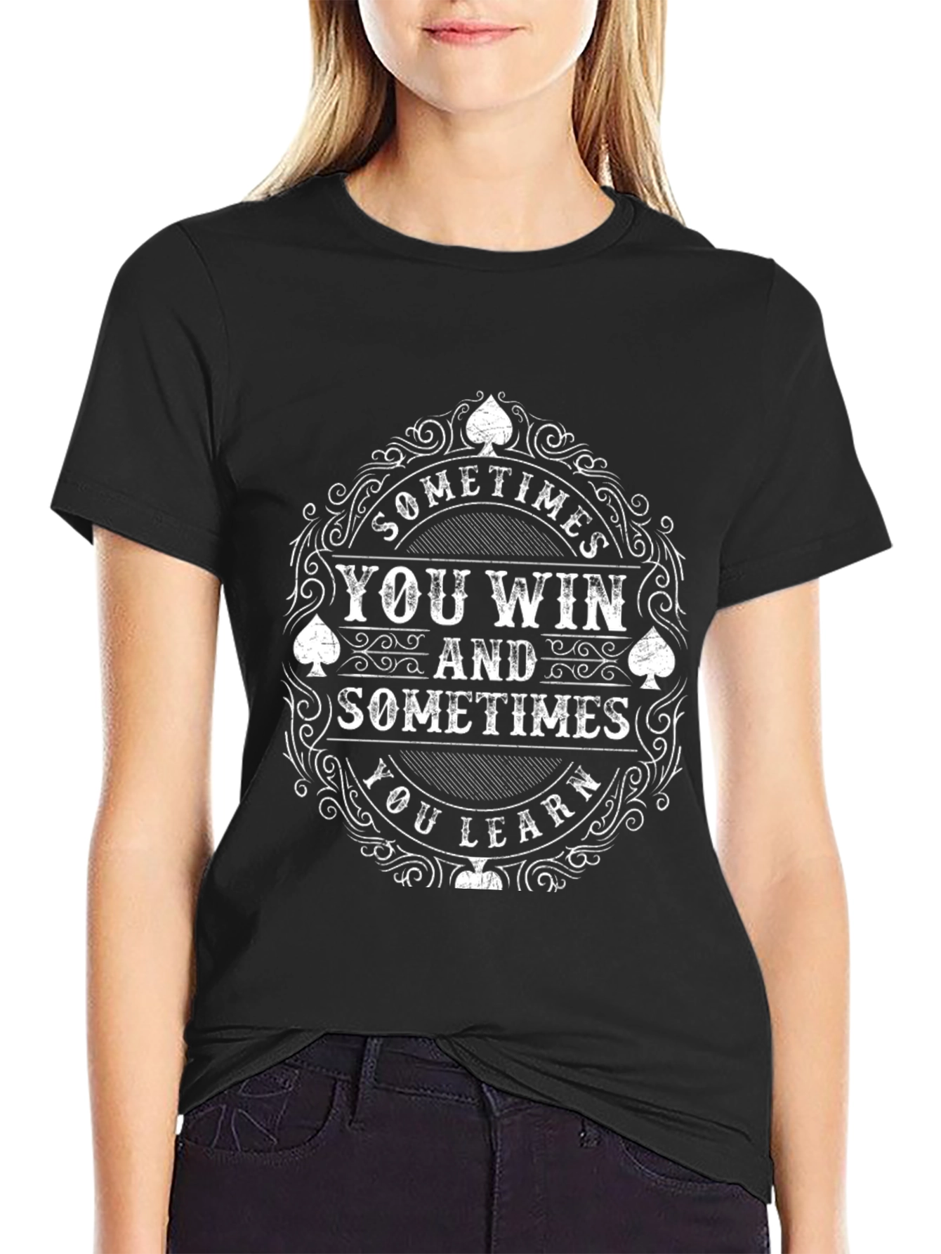 Sometimes You Win Tee - Black Casual Shirt