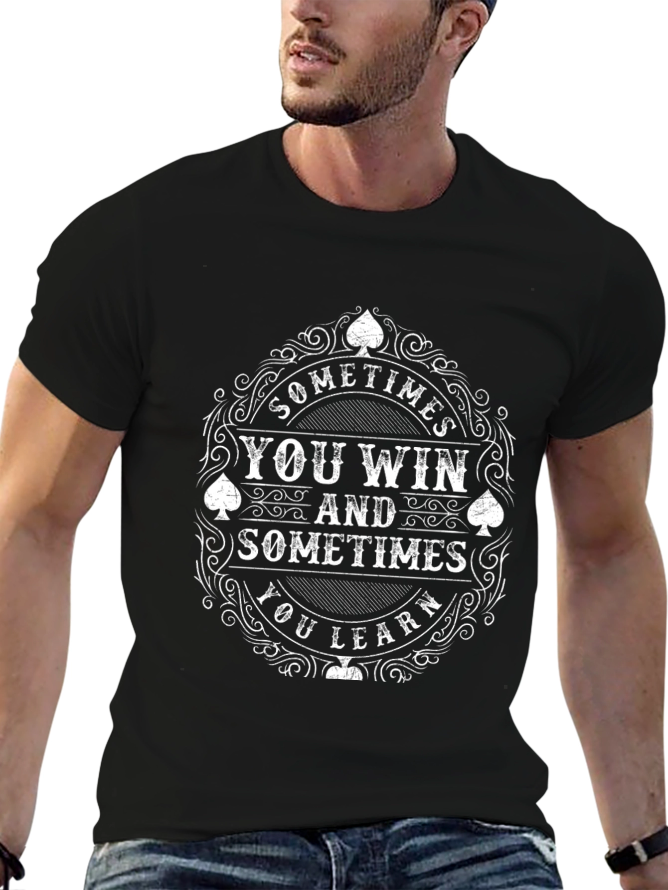Sometimes You Win Tee - Black Casual Shirt