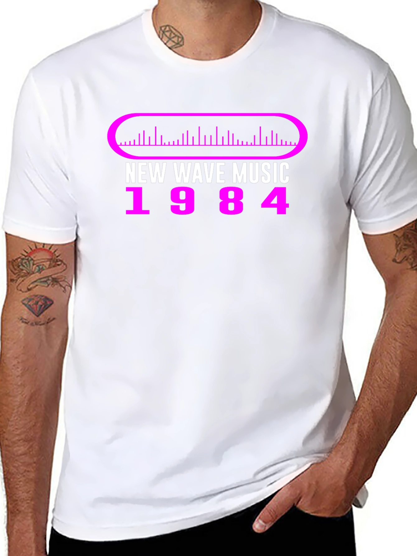 New Wave Music 1984 Graphic Tee