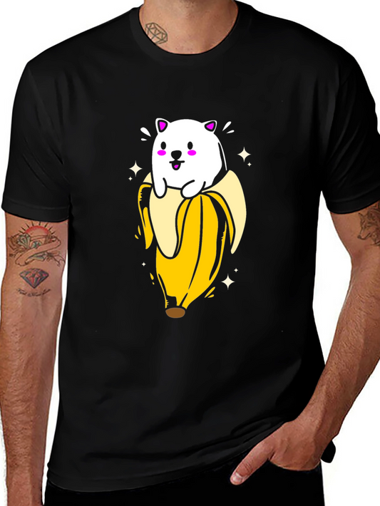 Bear in Banana T-Shirt - Cute Graphic Tee