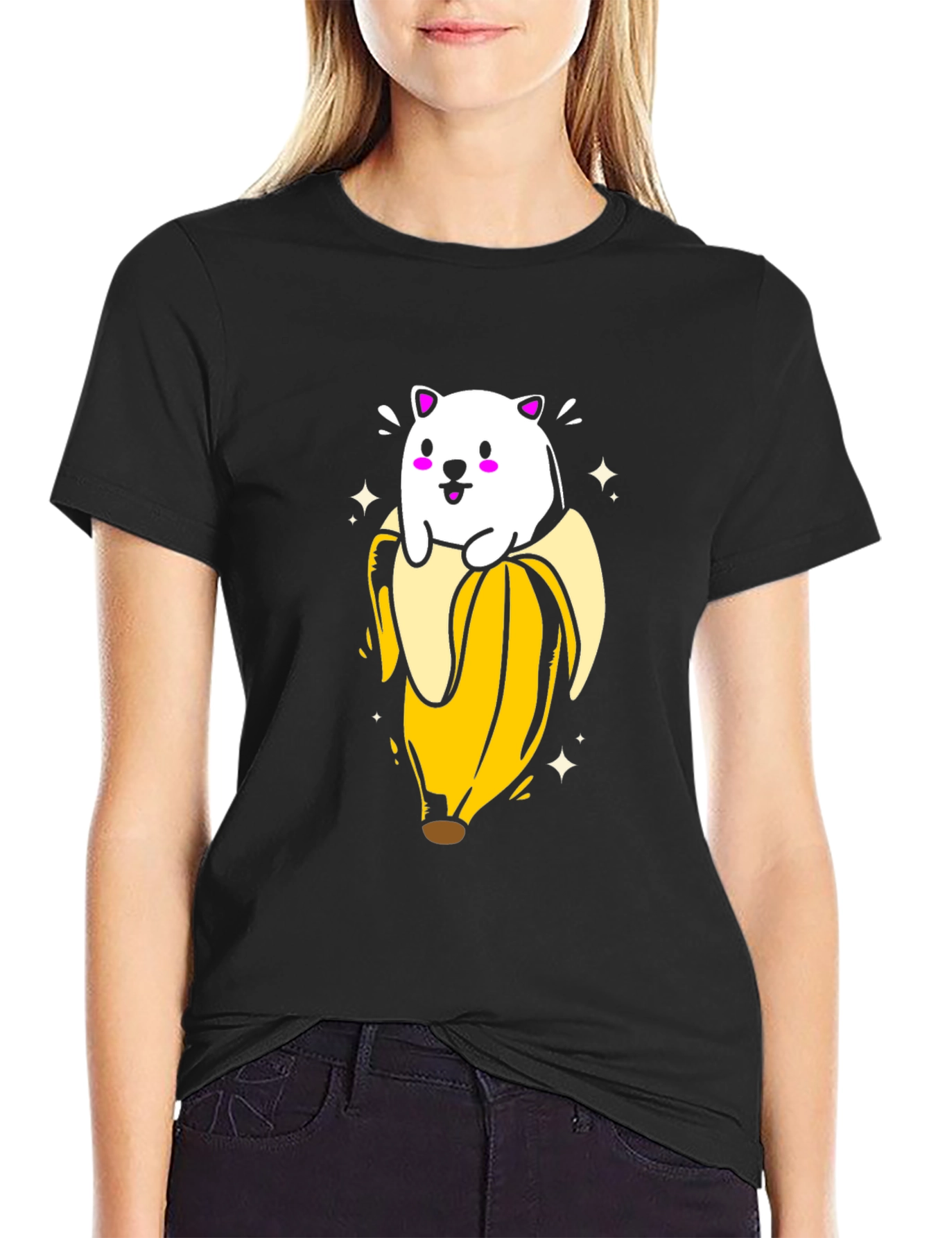 Bear in Banana T-Shirt - Cute Graphic Tee