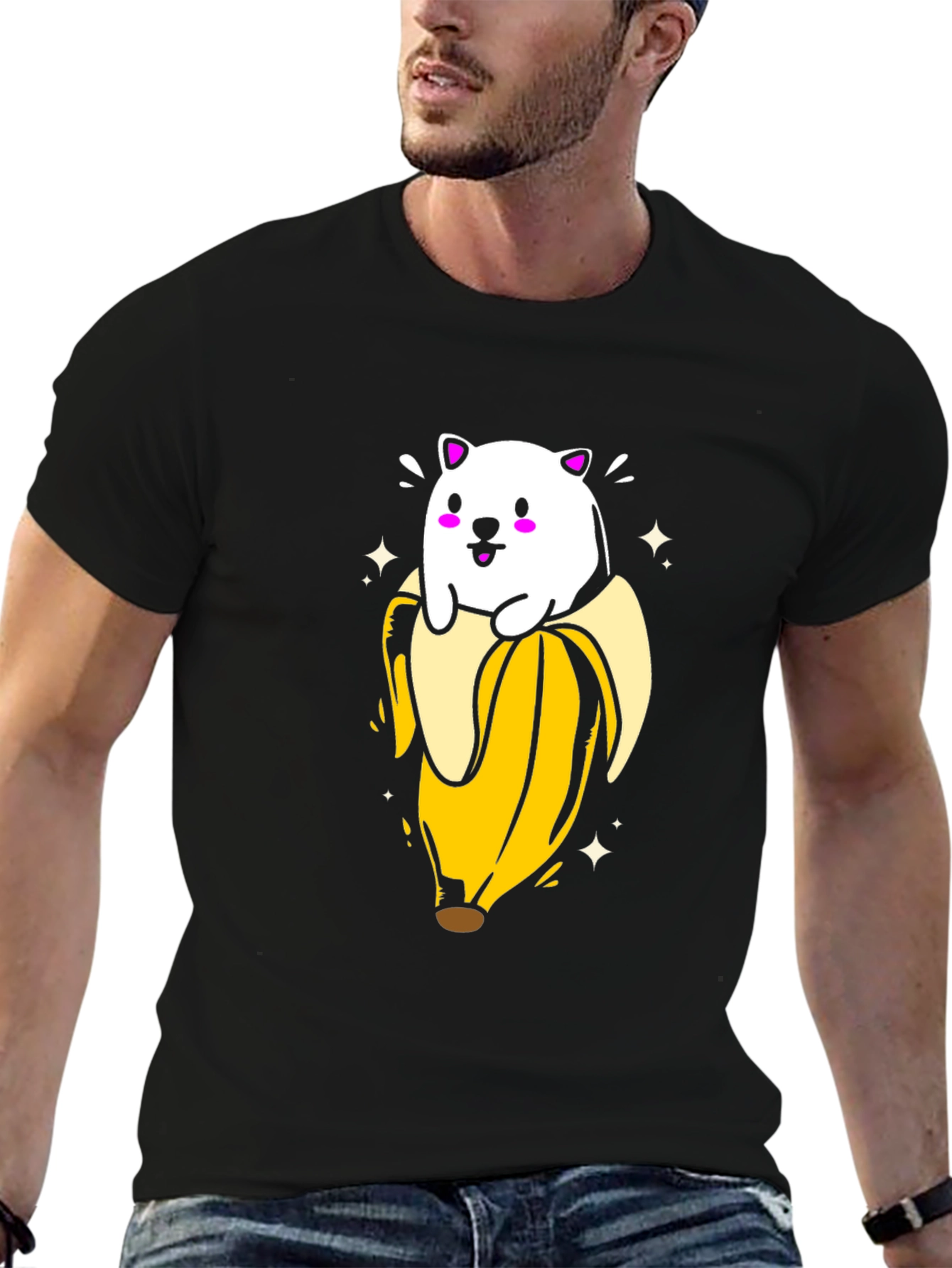 Bear in Banana T-Shirt - Cute Graphic Tee