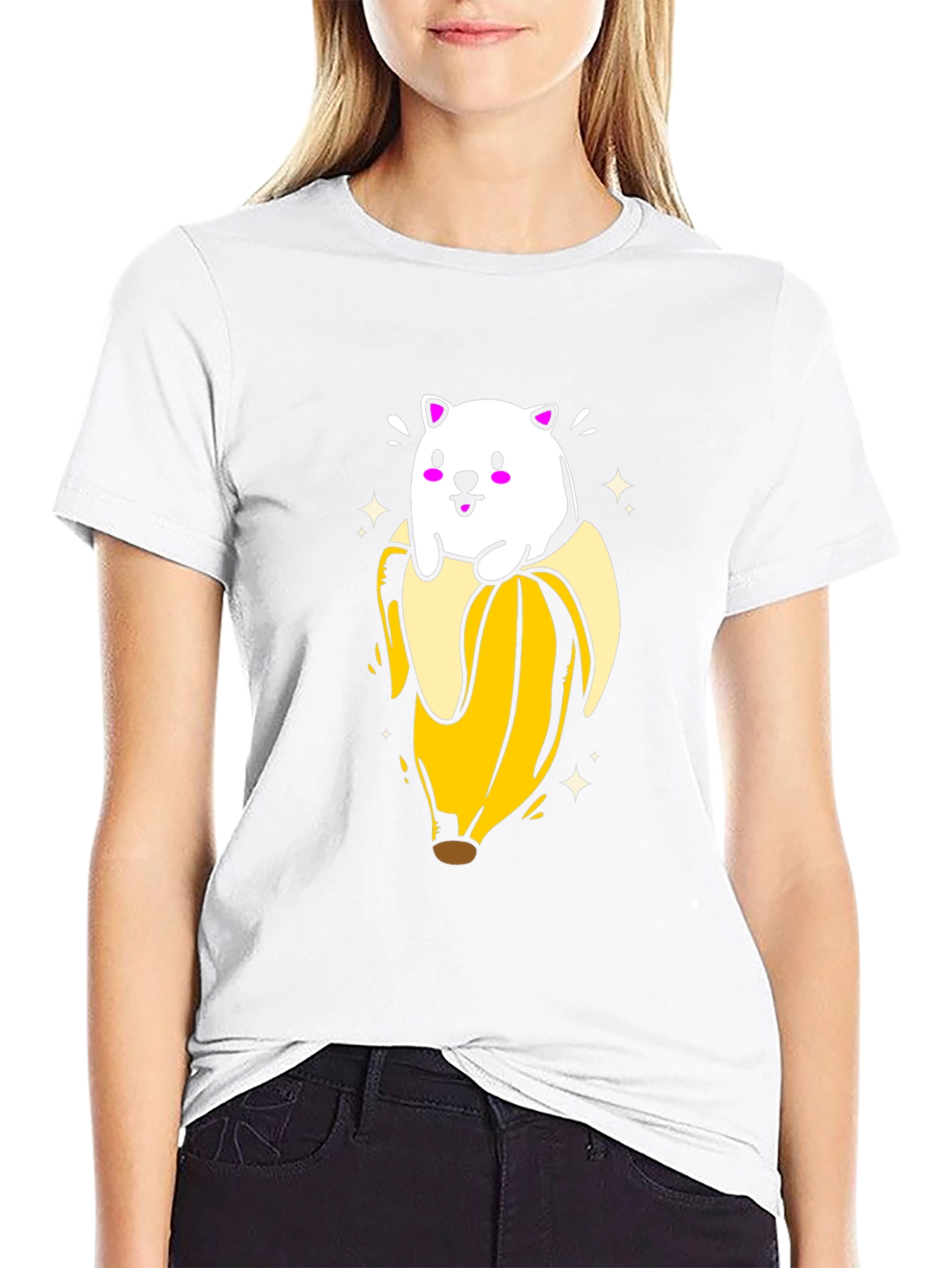 Bear in Banana T-Shirt - Cute Graphic Tee