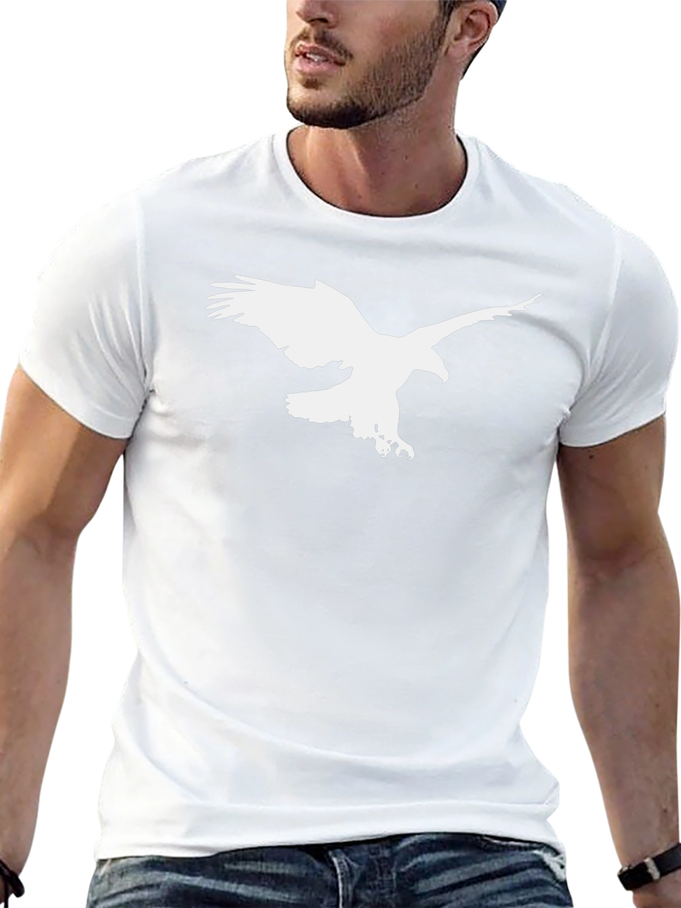 Eagle Graphic Black T-Shirt - Stylish & Bold Design