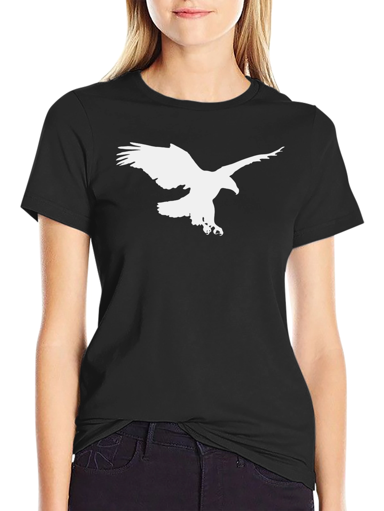 Eagle Graphic Black T-Shirt - Stylish & Bold Design