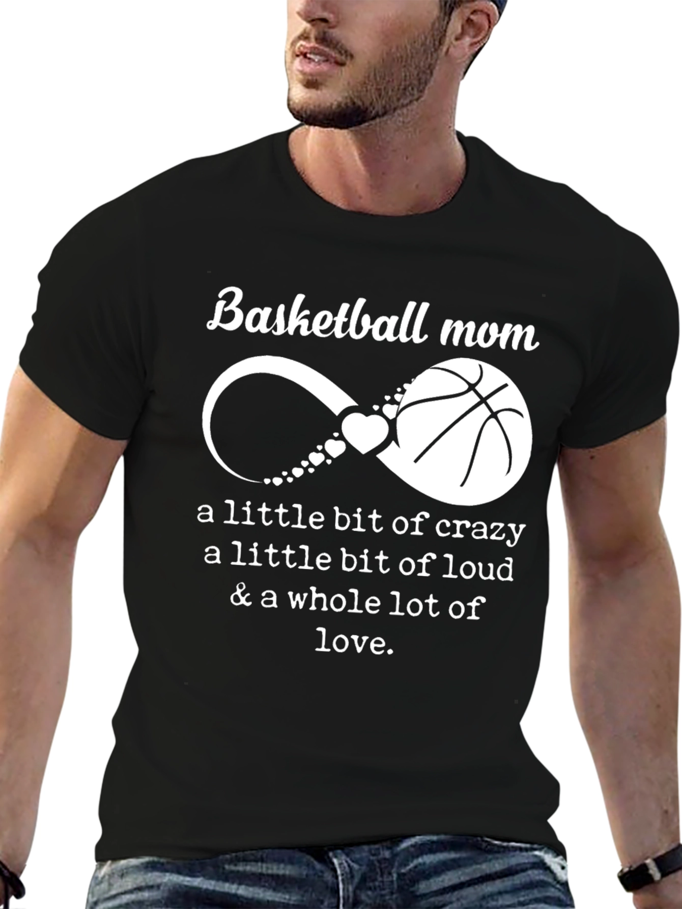 Basketball Mom T-Shirt - Crazy Loud Love Graphic Tee