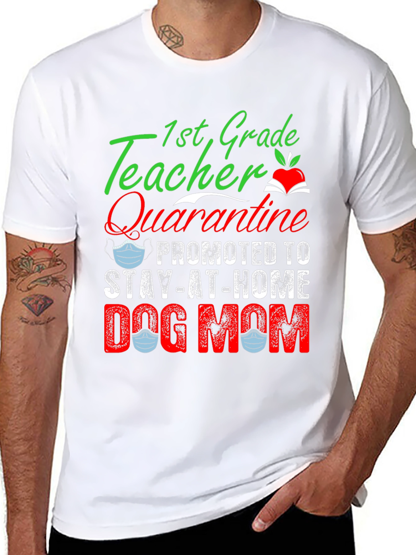 1st Grade Teacher Dog Mom T-Shirt