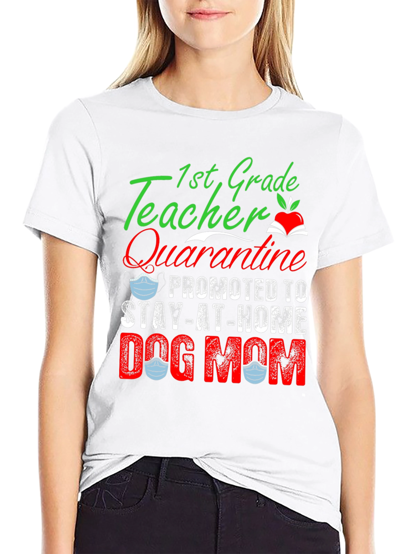1st Grade Teacher Dog Mom T-Shirt