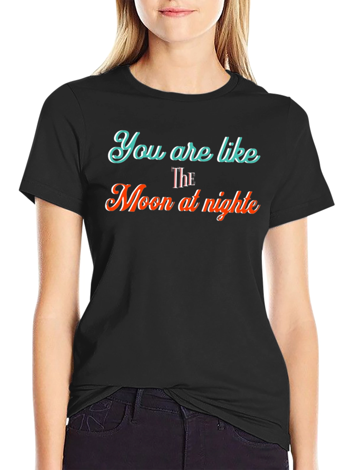 Moon at Night Graphic Tee - Soft & Stylish